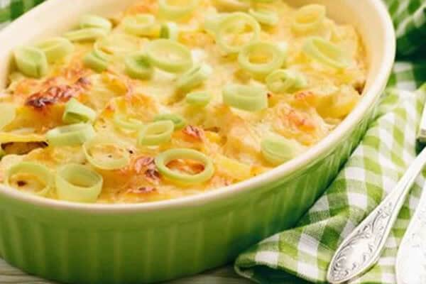 Gratin de poireaux sauce camembert au thermomix