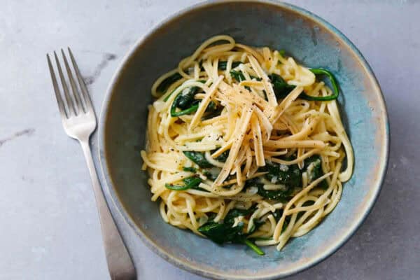 Carbonara d'épinards Recette WW