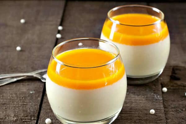 Panna cotta au coulis de mangue au thermomix