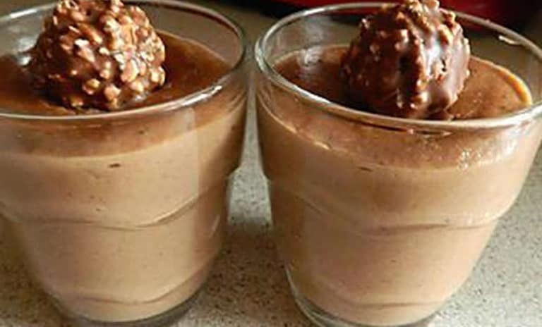 Crème aux Ferrero rochers au Thermomix