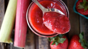 Confiture rhubarbe fraise au Thermomix