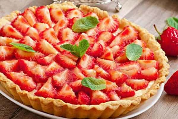 Tarte aux fraises et à la crème pâtissière au Thermomix