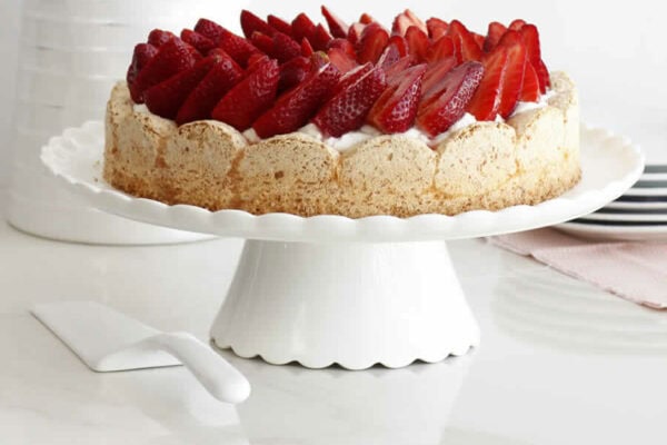 Dacquoise aux fraises au Thermomix