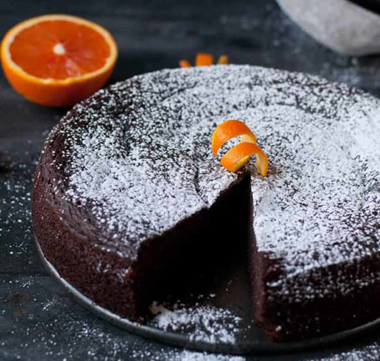 Gâteau au chocolat à la pulpe d'orange au Thermomix
