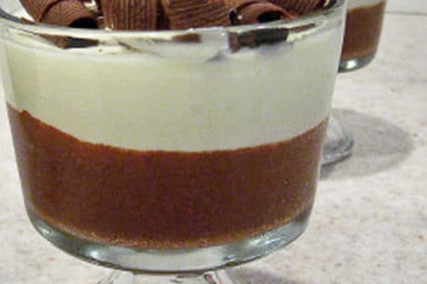 Crème dessert aux deux chocolats au Thermomix