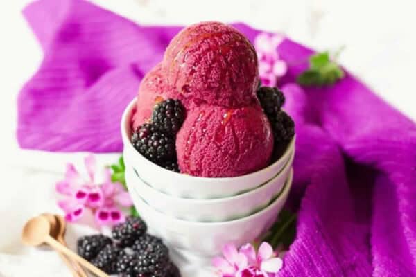 Glace à la mûre au Thermomix