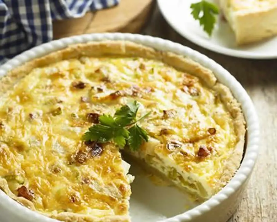 Tarte aux poireaux et poulet au Thermomix