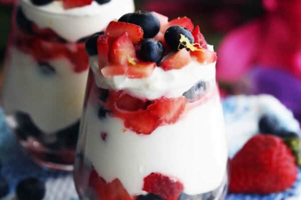 Verrines mascarpone et fruits rouges au Thermomix