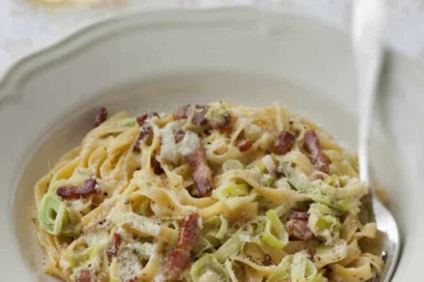 Pâtes aux poireaux et boursin au Cookeo
