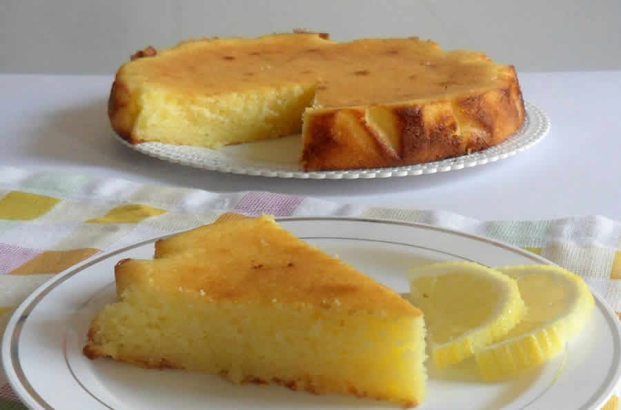 Gâteau fondant léger au citron
