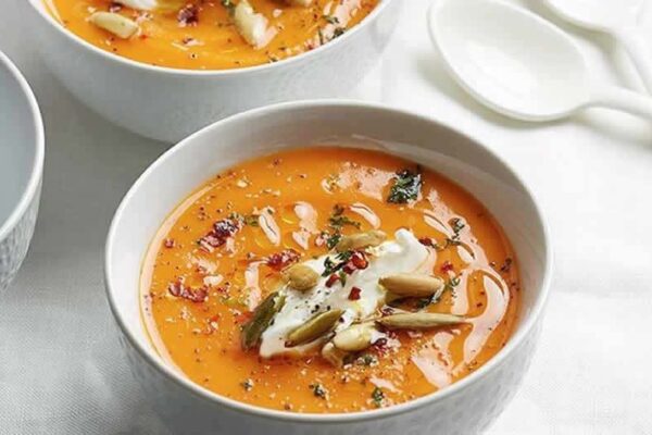 Velouté de potiron au chorizo Recette WW