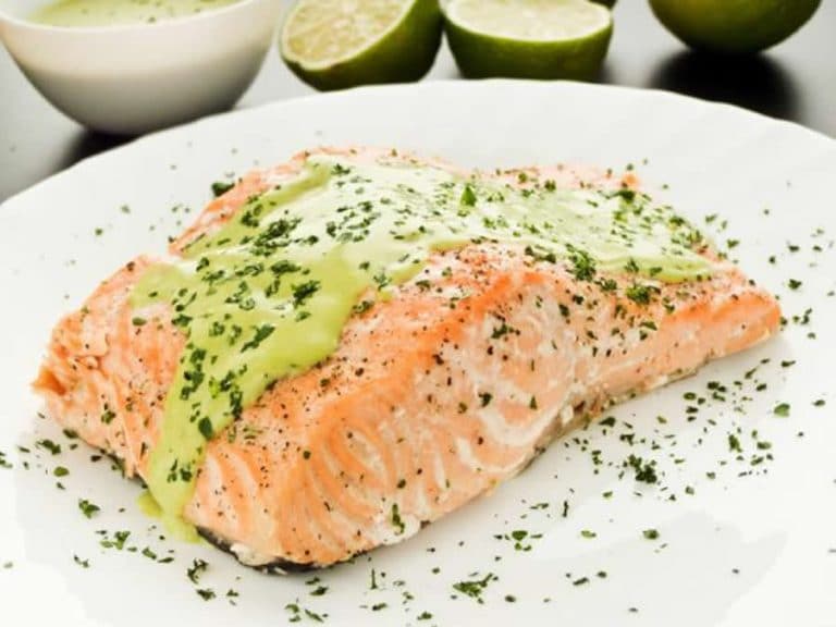 Saumon à la crème d'ail au Thermomix