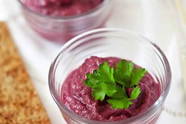Verrines de betterave et Saint Morêt au Thermomix