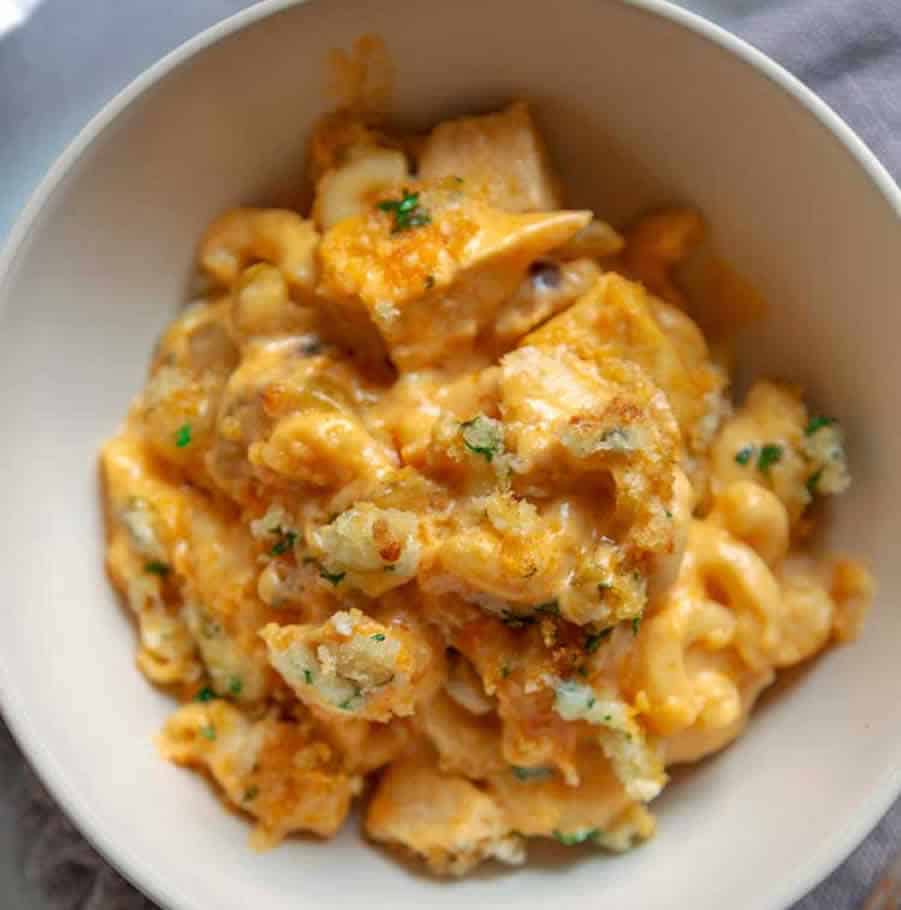 Macaroni au poulet et sauce moutarde au Cookeo