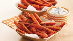 Frites de carottes au four au Thermomix