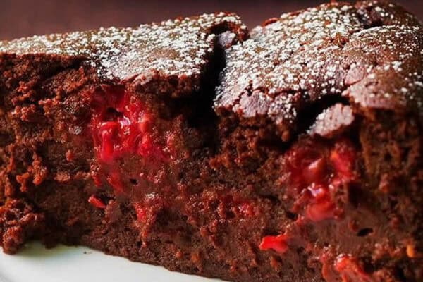 Fondant au chocolat et aux framboises léger au Thermomix