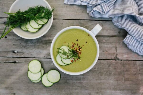 Soupe froide de courgettes au Thermomix