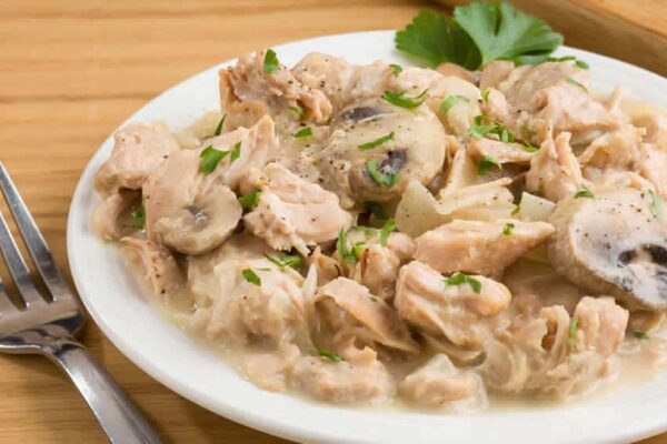 Poulet à la moutarde et aux champignons WW