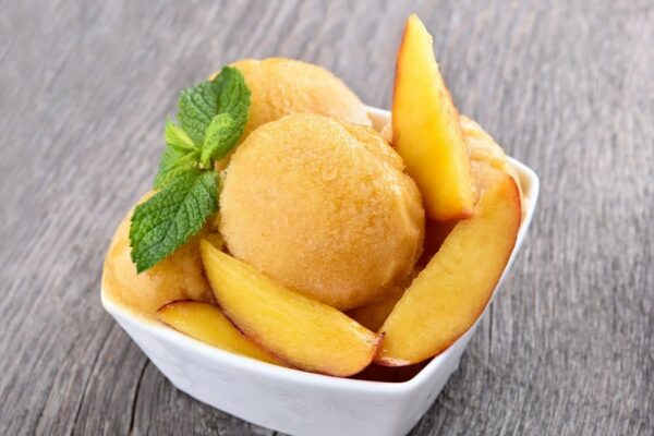 Sorbet à la pêche au Thermomix