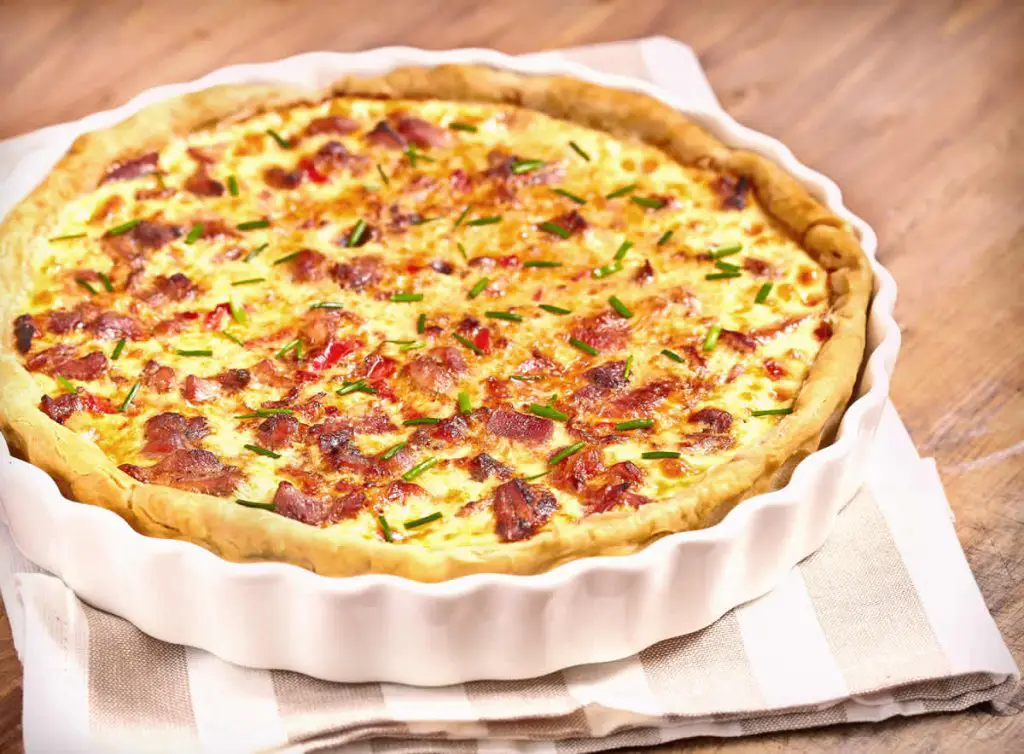 Tarte courgette tomate bacon au Thermomix