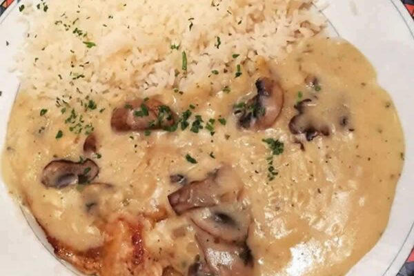 Escalope de dinde à la crème et champignons au Thermomix