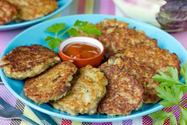 Galettes d'aubergines au Thermomix