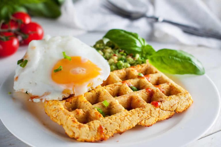 Gaufre salée aux légumes au Thermomix
