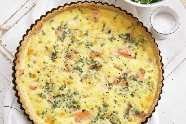 Quiche aux courgettes et saumon WW