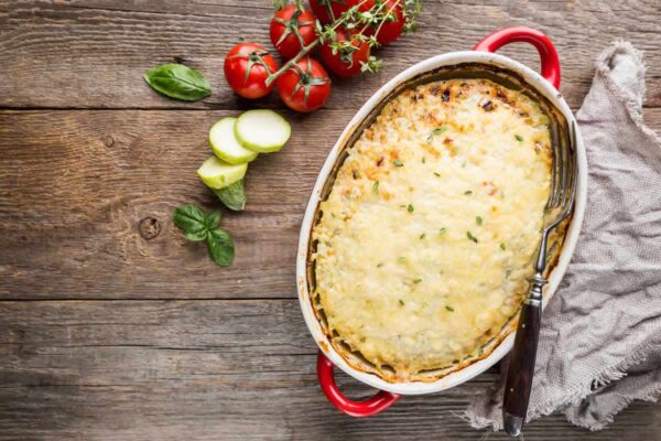 Gratin de courgettes et viande hachée WW