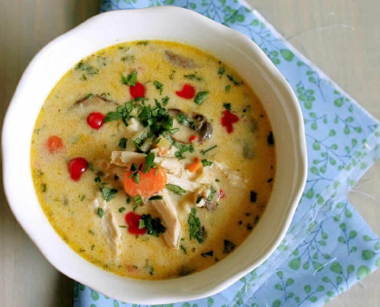 Soupe thaï au poulet au Thermomix