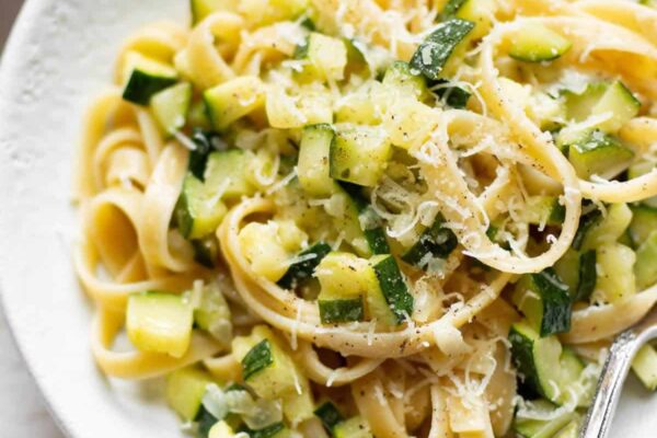 Tagliatelles aux courgettes WW