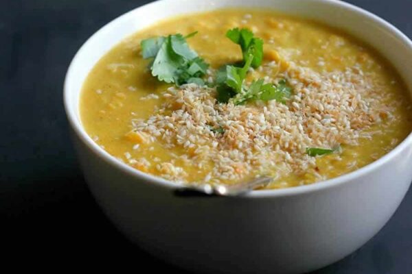 Dahl de lentilles corail et patate douce WW au Thermomix