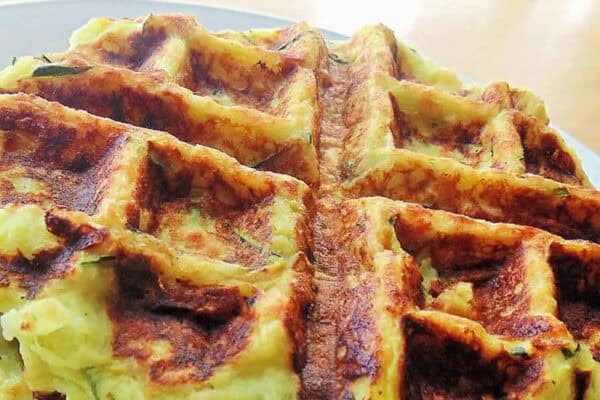 Gaufres de pomme de terre et courgette WW
