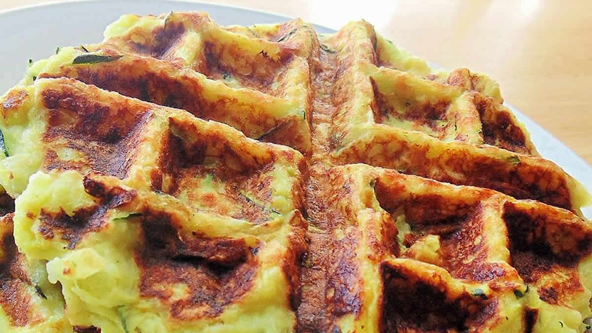 Gaufres de pomme de terre et courgette WW