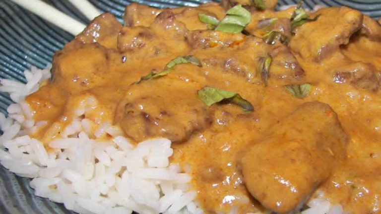 Curry de boeuf à la façon Thaï au Thermomix