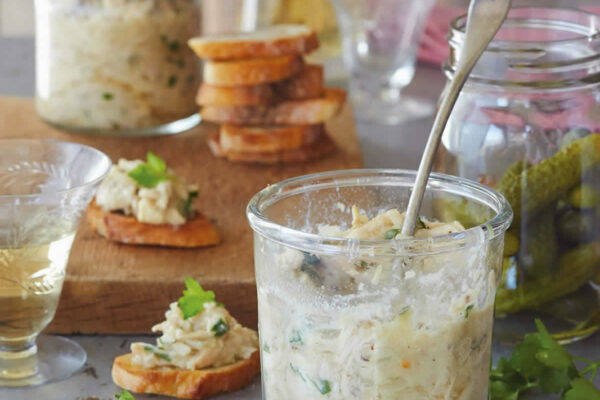 Rillettes de poulet rôti pour l'apéritif au Thermomix