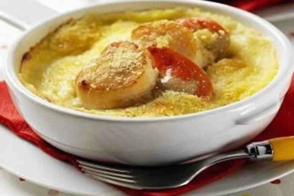 Cassolette de Saint-Jacques aux poireaux au Thermomix