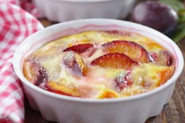 Clafoutis aux prunes moelleux au Thermomix