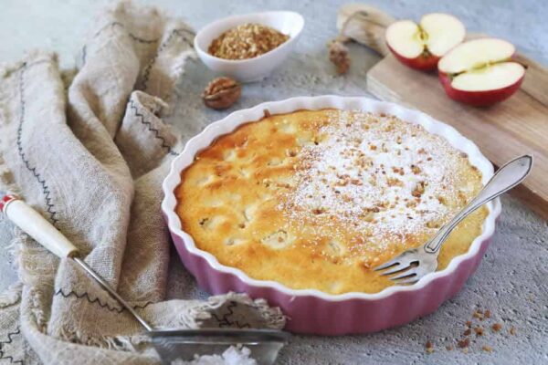 Clafoutis léger aux pommes et skyr