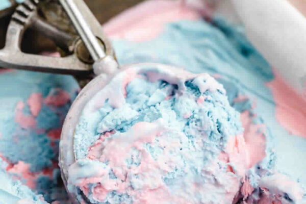 Crème glacée à la barbe à papa au Thermomix