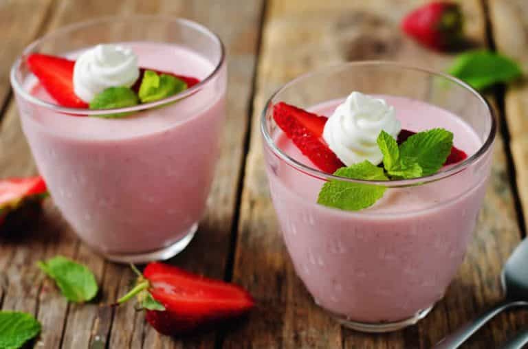 Panna cotta à la fraise au Thermomix