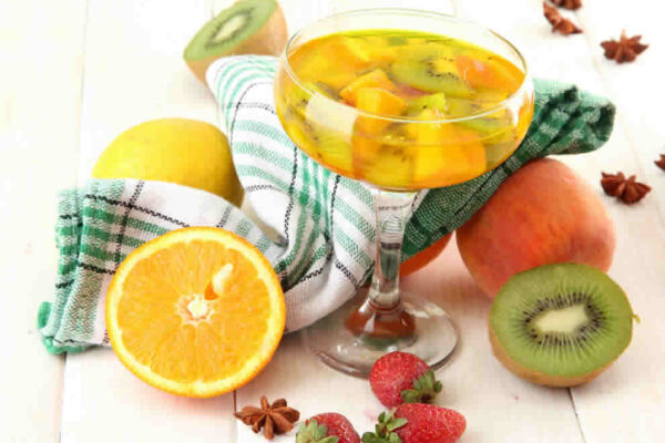Sangria blanche tropicale au Thermomix