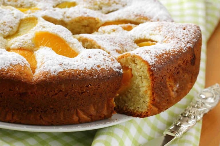 Gâteau moelleux renversé aux pêches au Thermomix