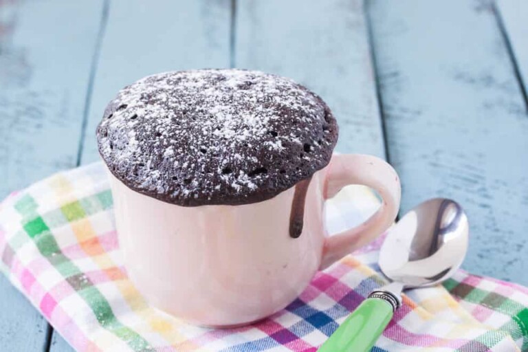 Mug cake Léger au chocolat sans oeufs
