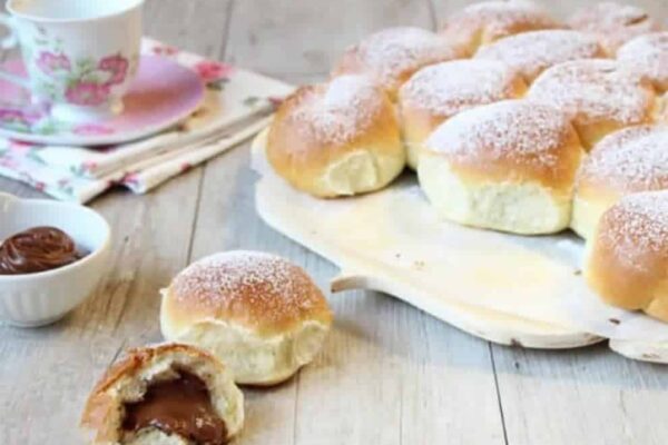 Brioche buchty fourrée au Nutella au Thermomix