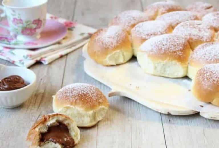Brioche buchty fourrée au Nutella au Thermomix