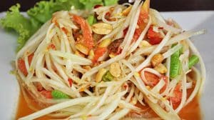 Délicieuse salade thaï aux crevettes au Thermomix