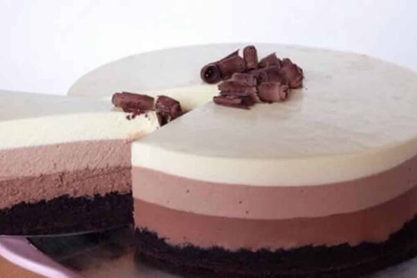 Bavarois aux 3 chocolats au Thermomix