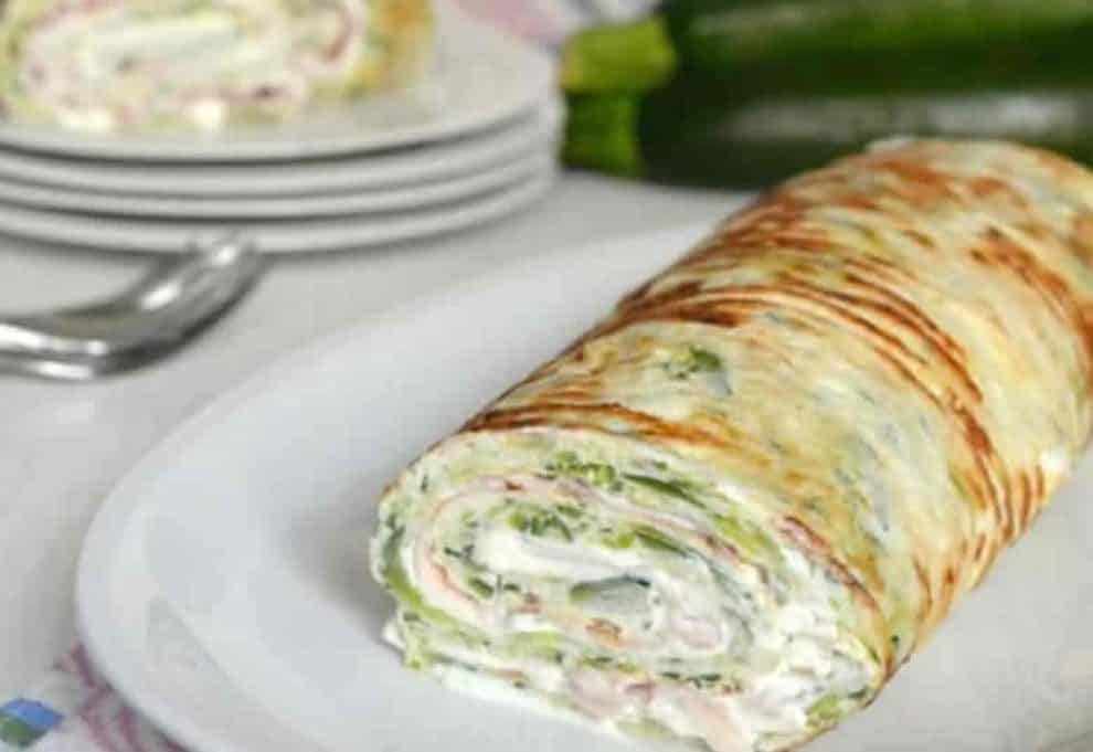 Roulé aux Courgettes et au Jambon au Thermomix