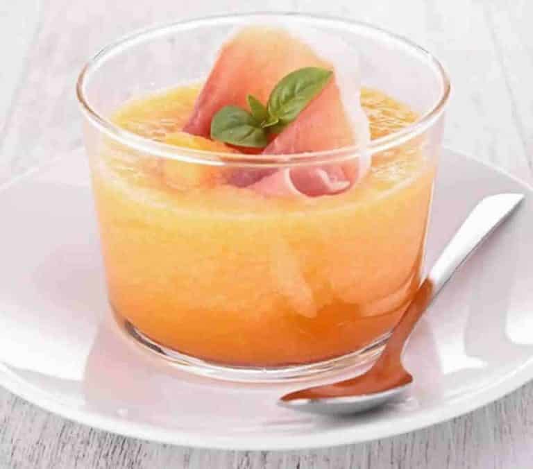 Gaspacho au melon et au jambon au Thermomix